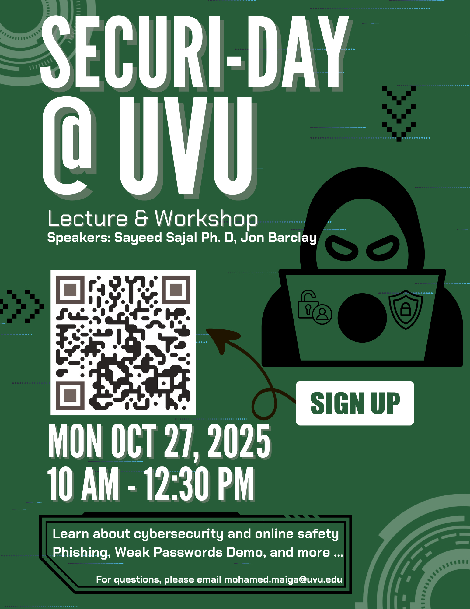 SecuriDay @ UVU: Cybersecurity Awareness Workshop